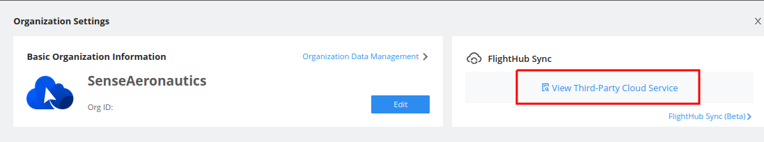 FlightHub Sync Configuration