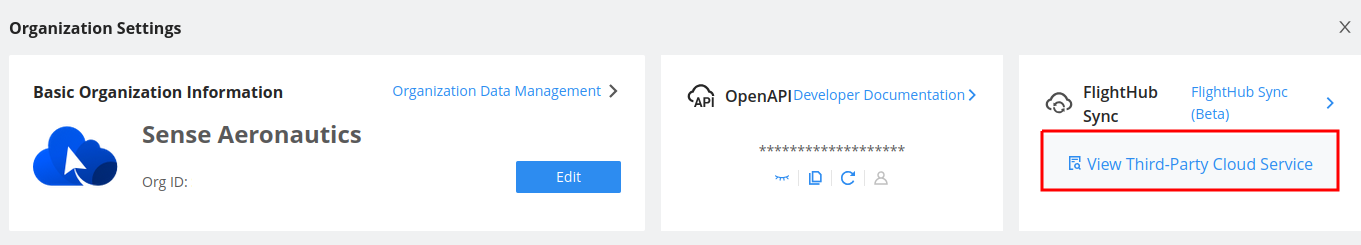 FlightHub Sync Configuration