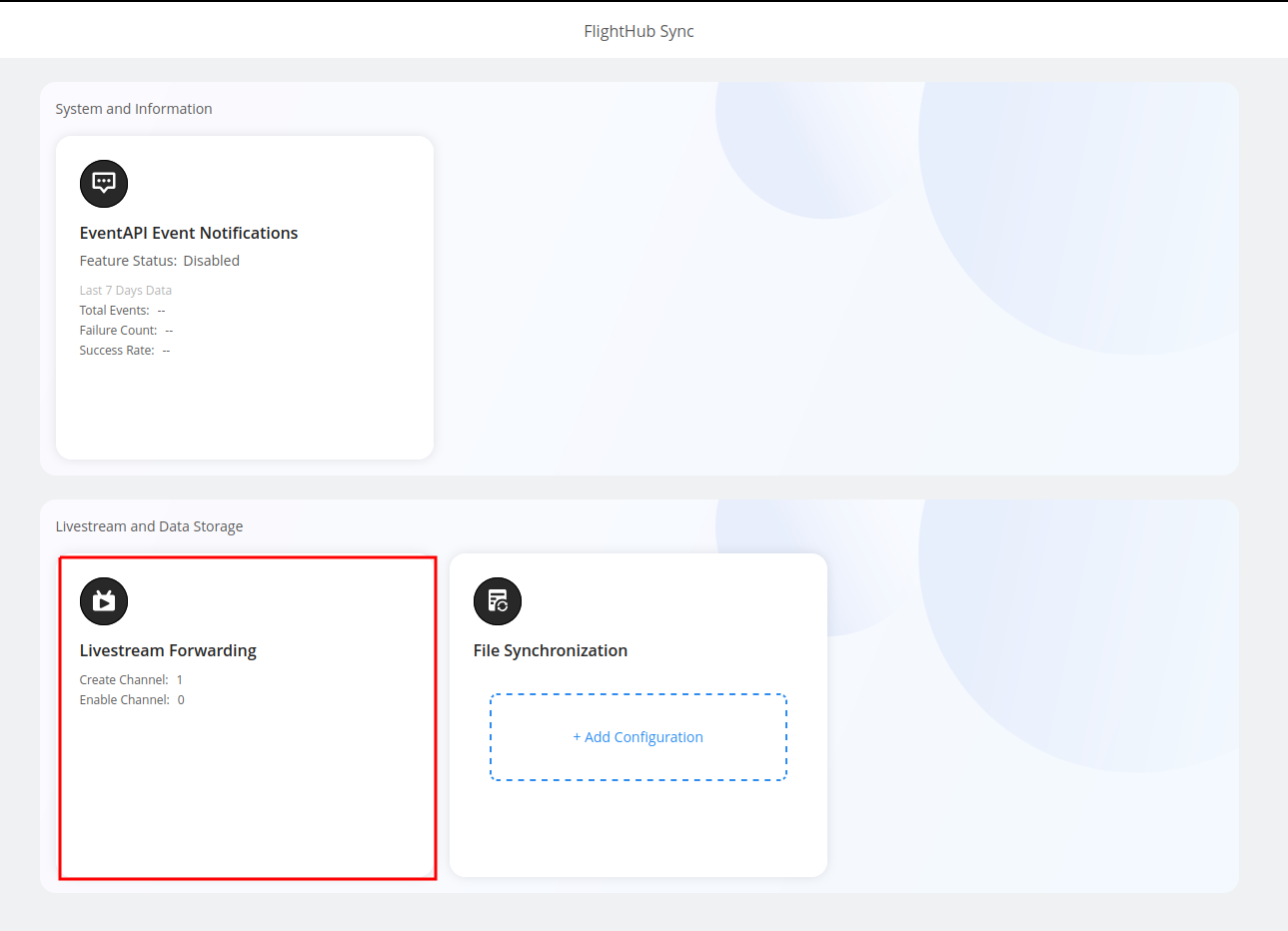 Livestreaming Forwarding Configuration