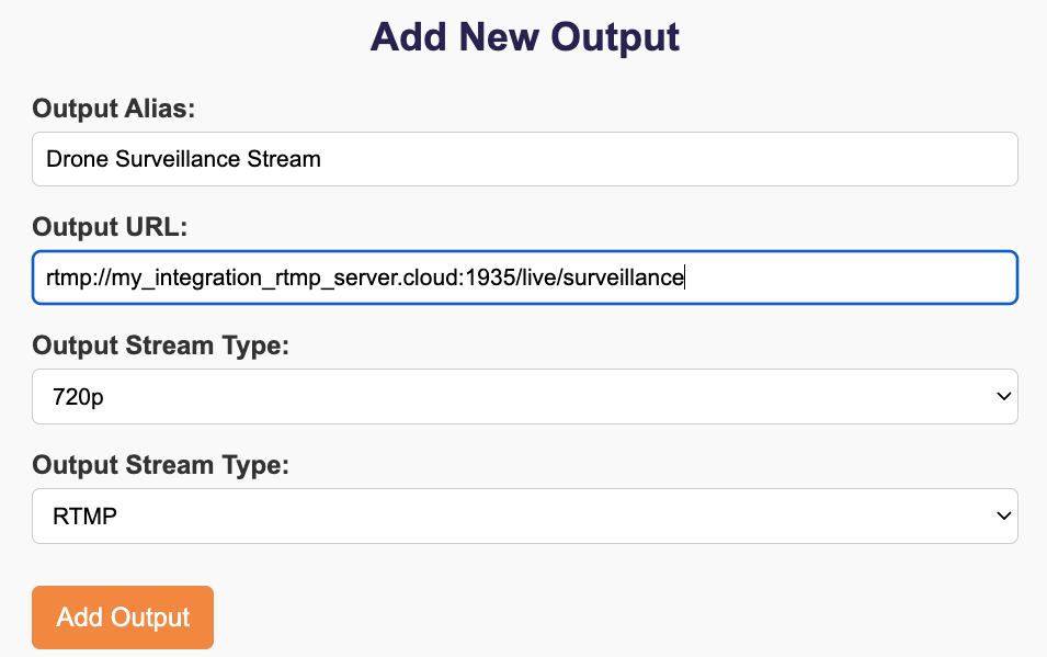 Adding an output stream