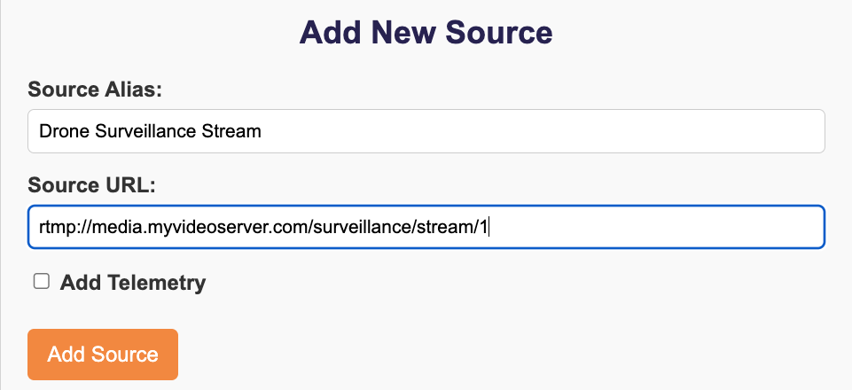 Adding a stream based on a URL