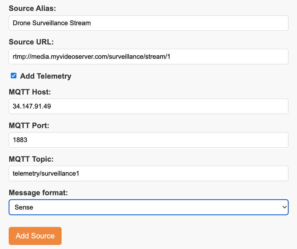Adding a stream with support for telemetry