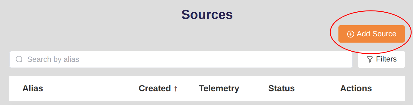 Add source button