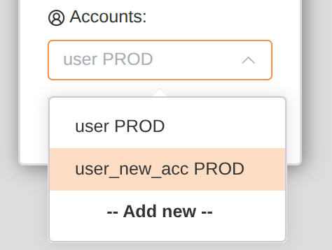 Switch account