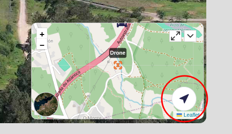 Go to drone button